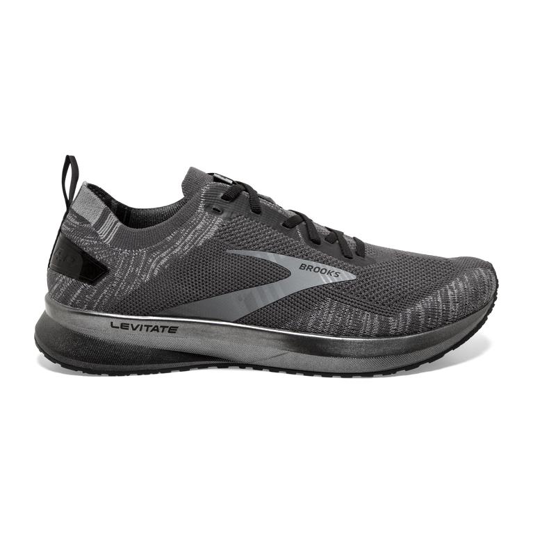 Brooks Men's Levitate 4 Road Running Shoes - Blackened Pearl/Grey/Black (SYZT89456)